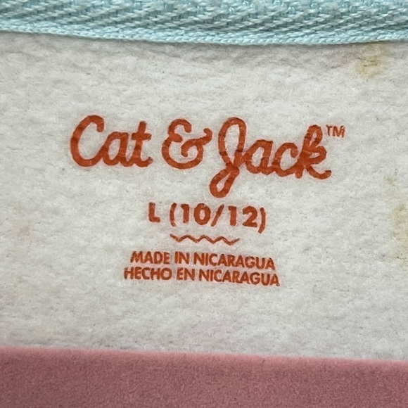 Cat & Jack: Kids Zip Sweatshirt Jacket Unicorns, size L (10/12) - Picture 3 of 6
